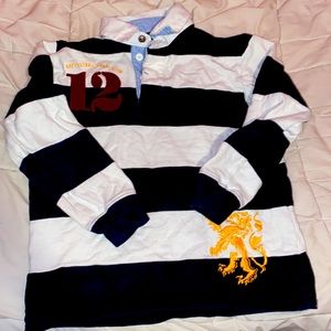 Gap stripped polo shirt